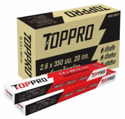 ลวดเชื่อมแดง TOPPRO2.6x350MM2KG*10